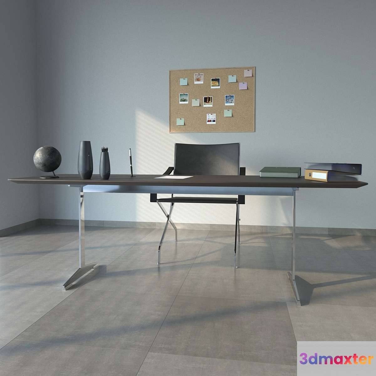 FLEXFORM CARLOTTA armchair & CESTONE table 3D Max