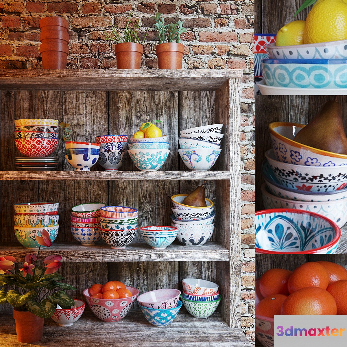 Tableware in ethnic style
