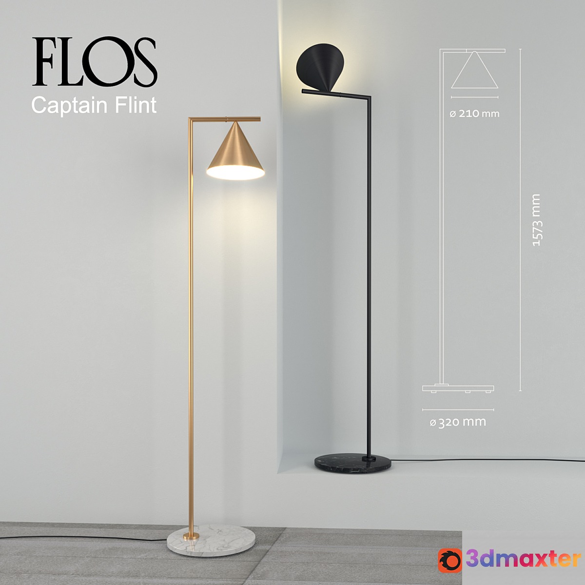 Capitan Flint floor lamp