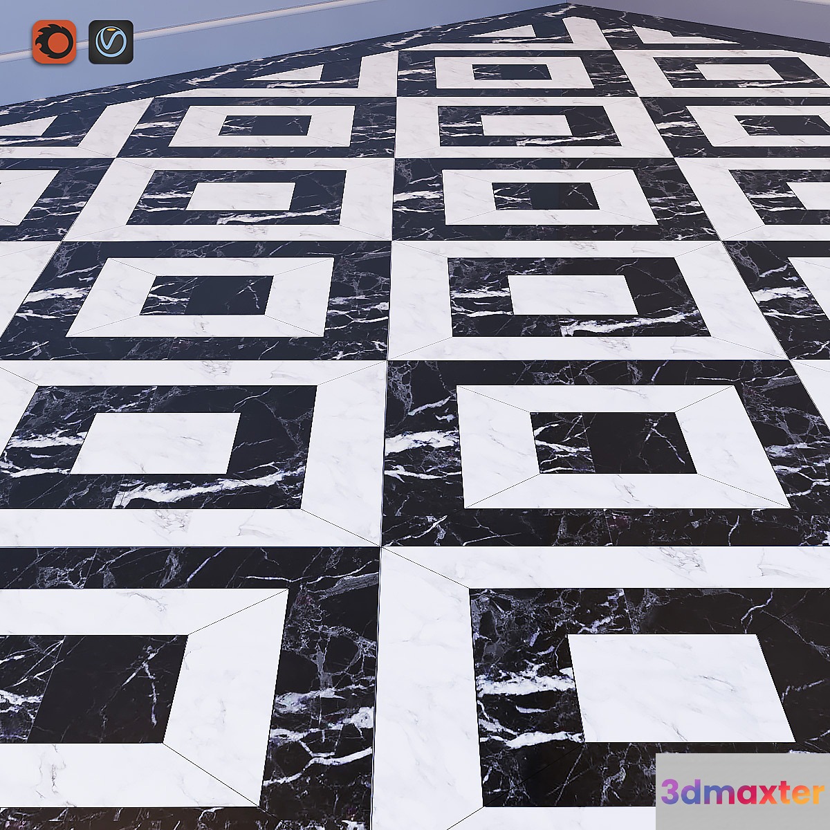 Marble floor 3D Max