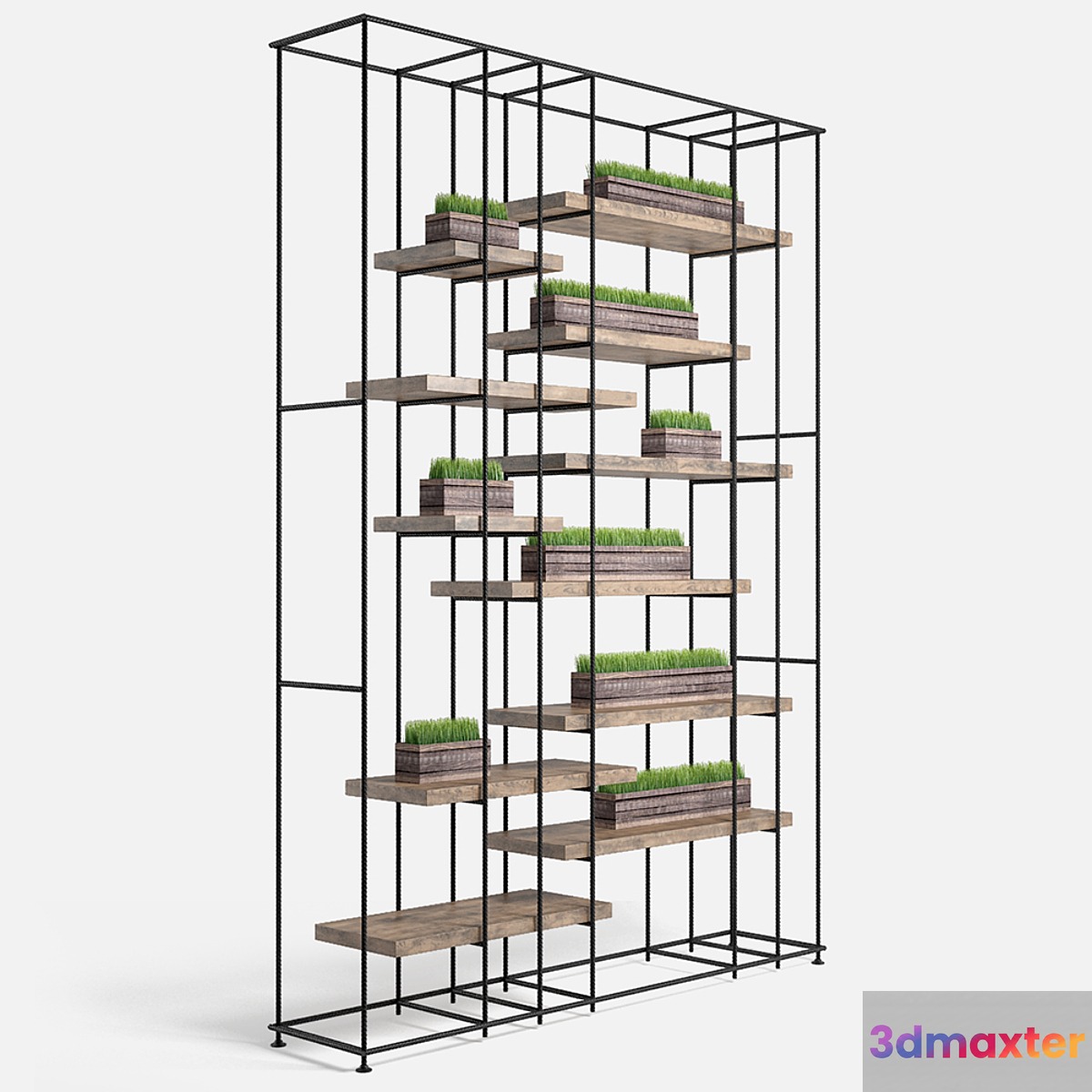 industrial shelving 3D Max