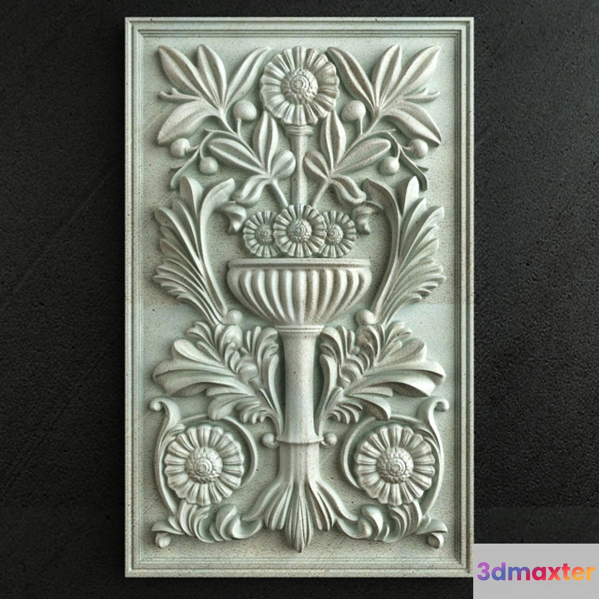 Classic Carving Ornament 002 3D Max