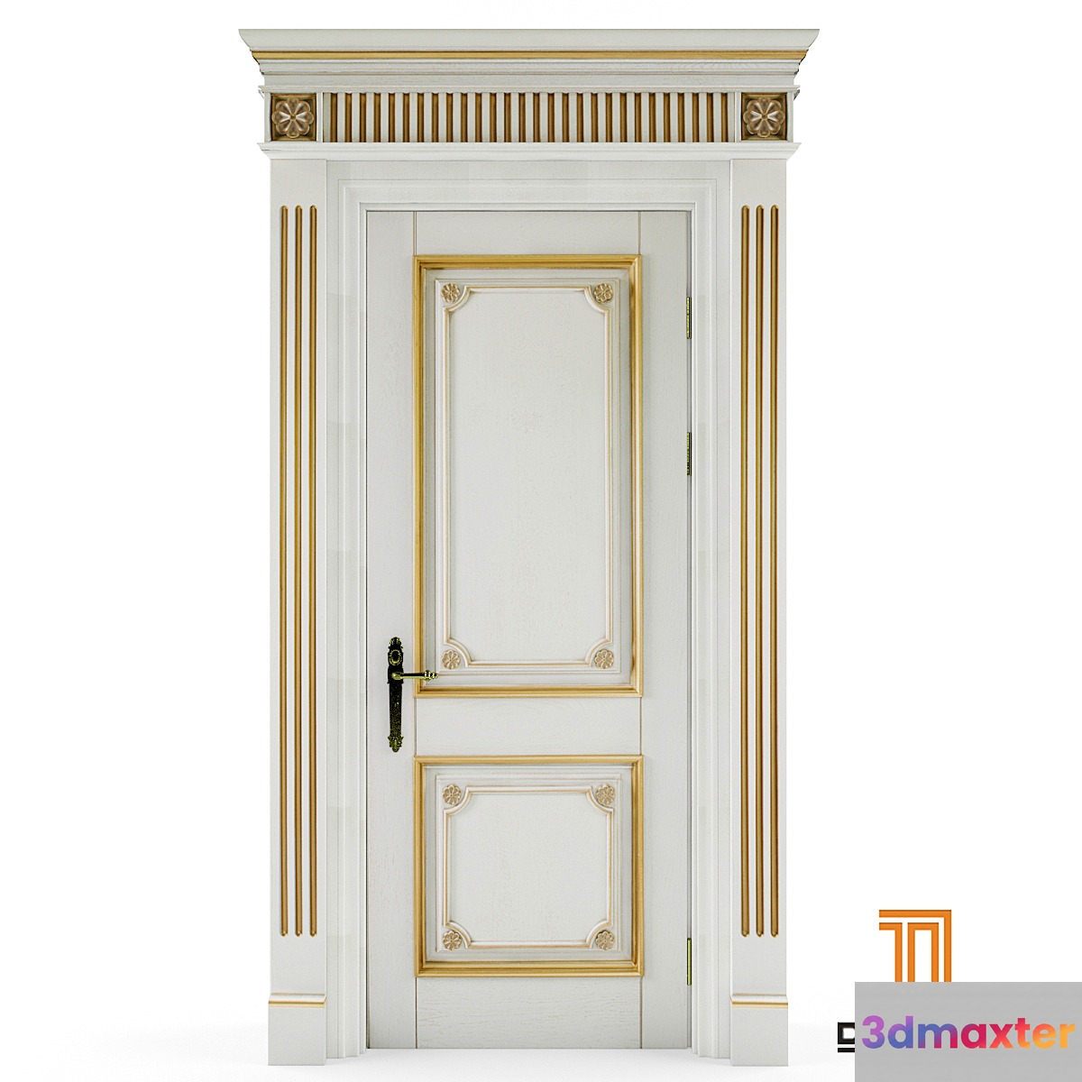 Doors with pilasters Domberg 3D Max