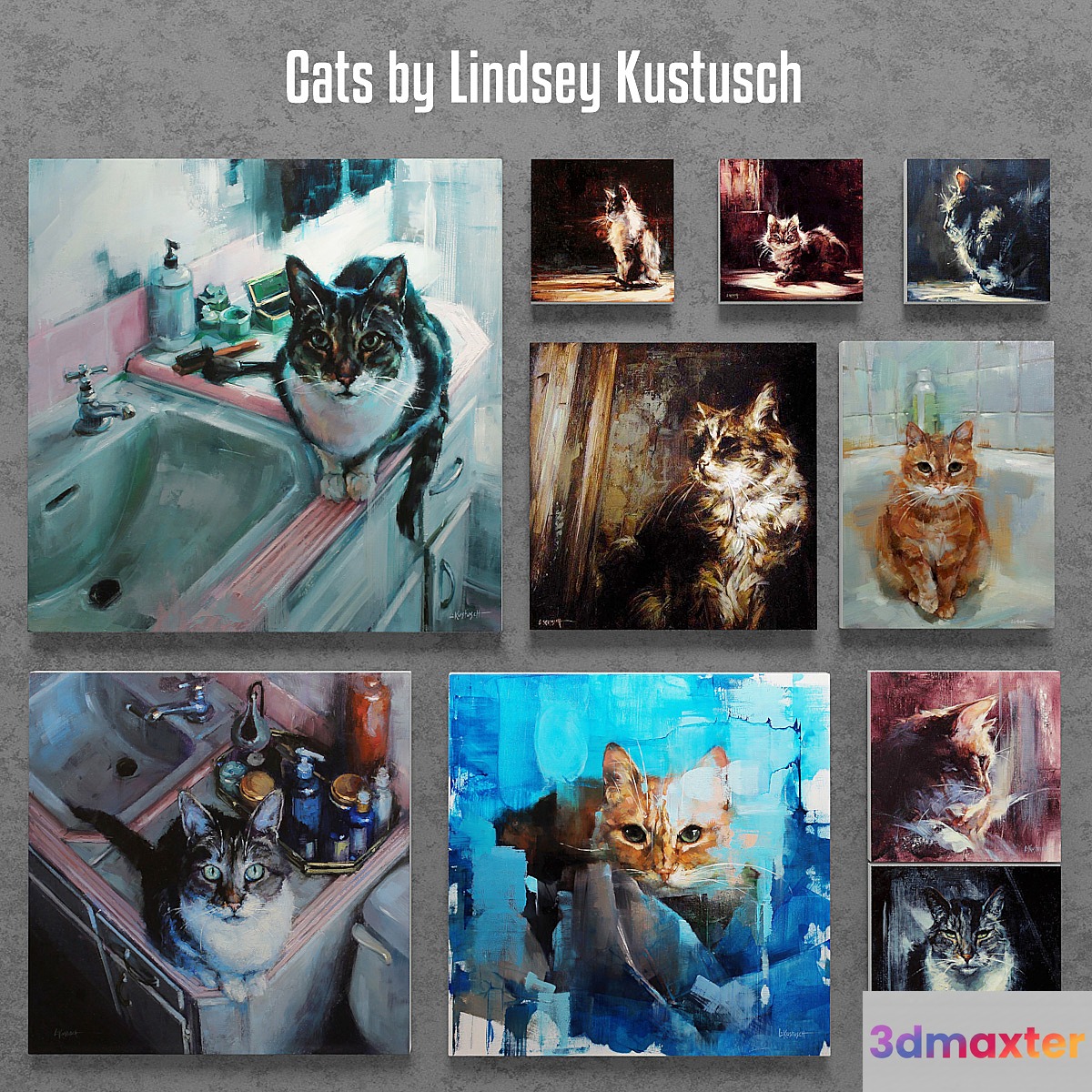 Cats by Lindsey Kustusch 3D Max