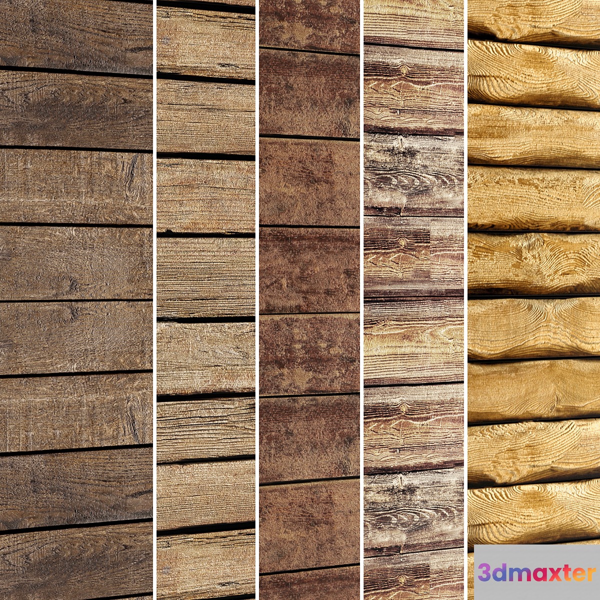 Collection of wood panels 5 pcs. Wall decor plank wall decor plank panels wood decor boards wooden wall panel slats