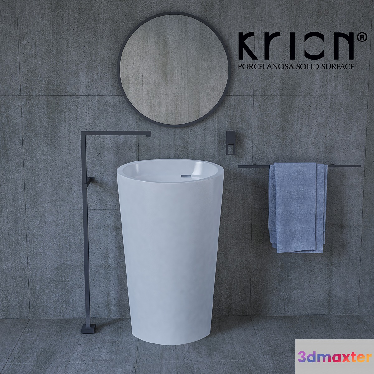Krion Lavavo ALMOND 3D Max