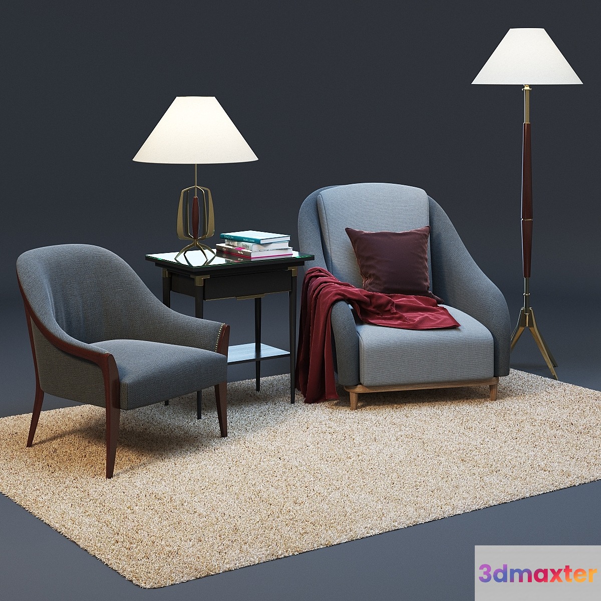 set designer furniture 3D Max