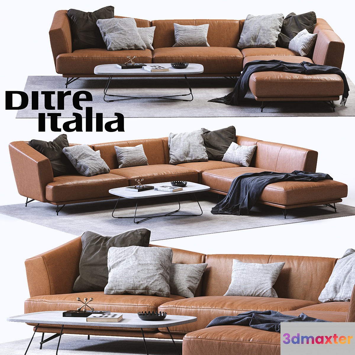Ditre Italia LENNOX Leather Sofa - No.2