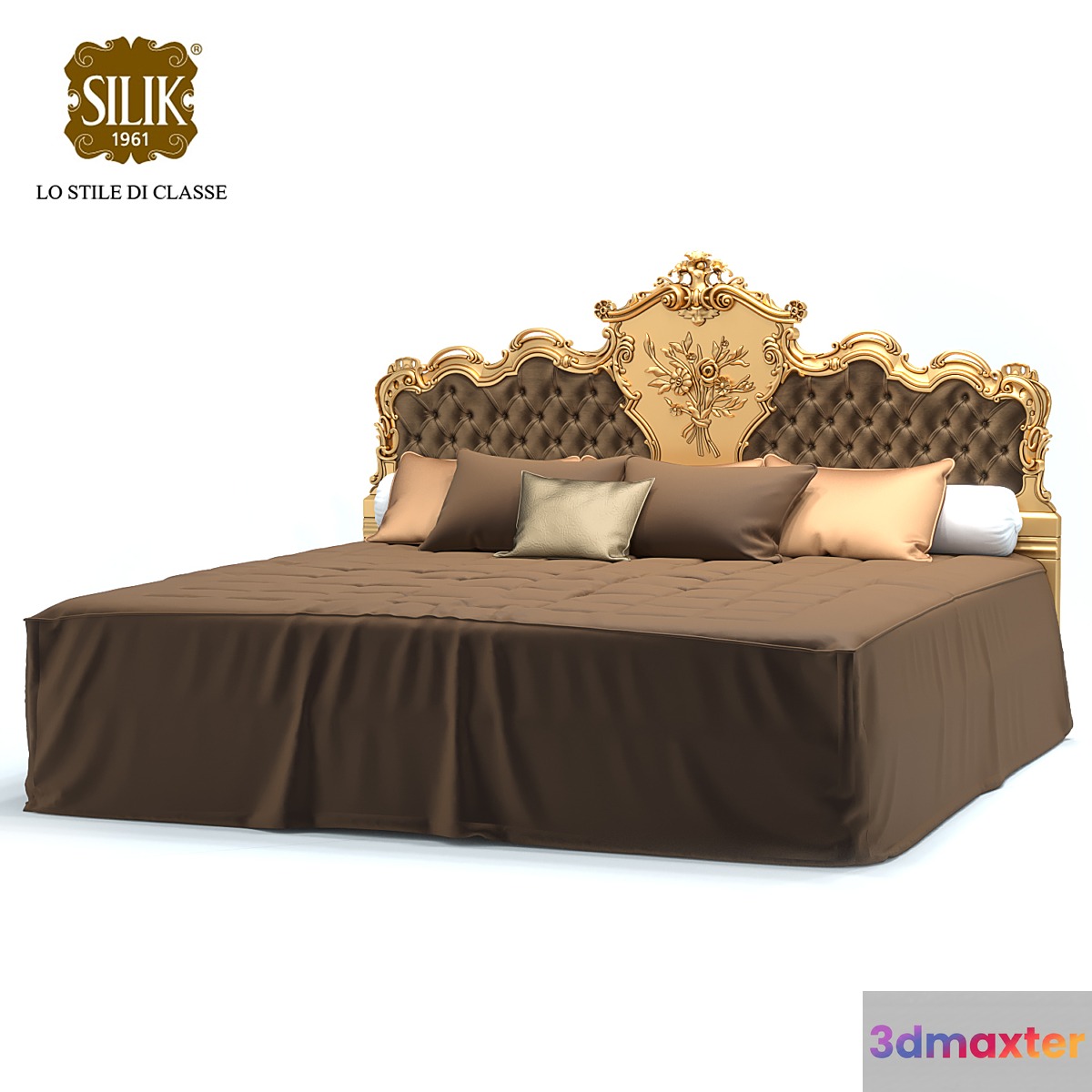 Silik King Size Bed Venere 3D Max