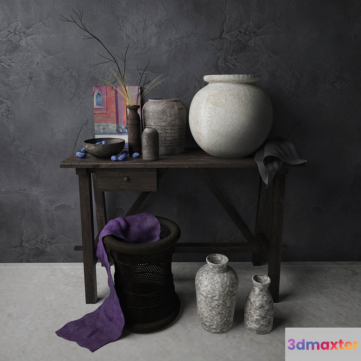 Country Decorative Set 3D Max