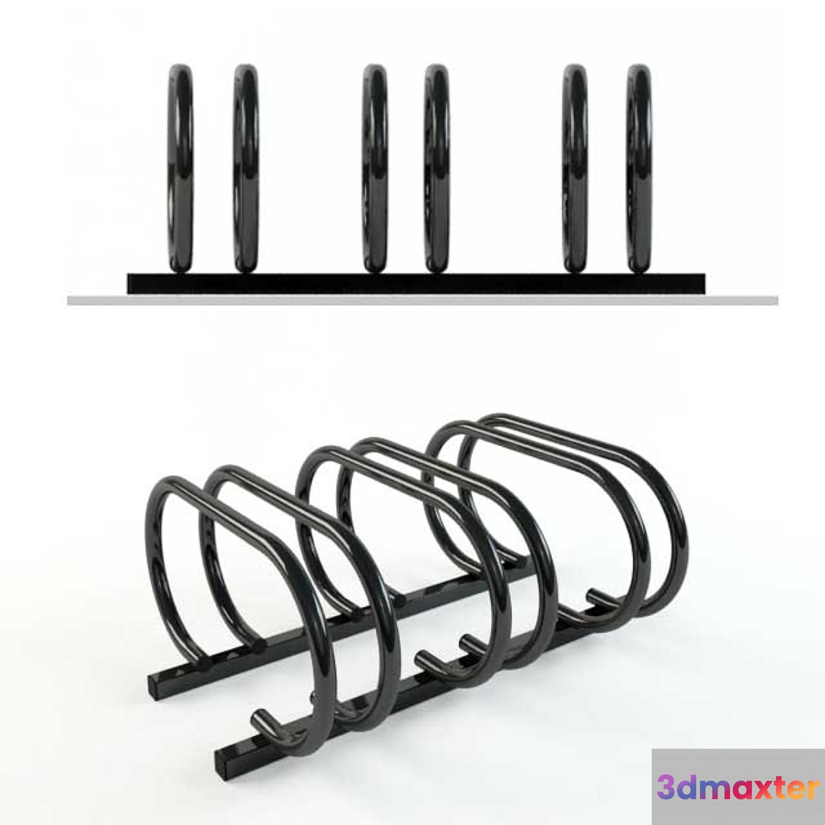 Bicycle parking 3D Max