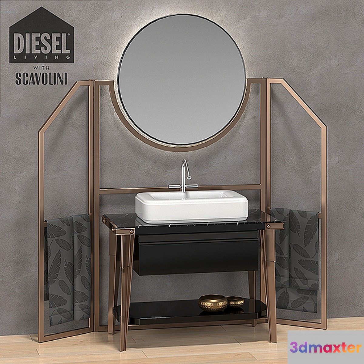 Diesel with Scavolini The Bathroom 3D Max