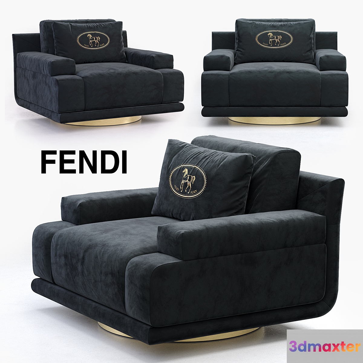 Fendi Artu armchair 3D Max
