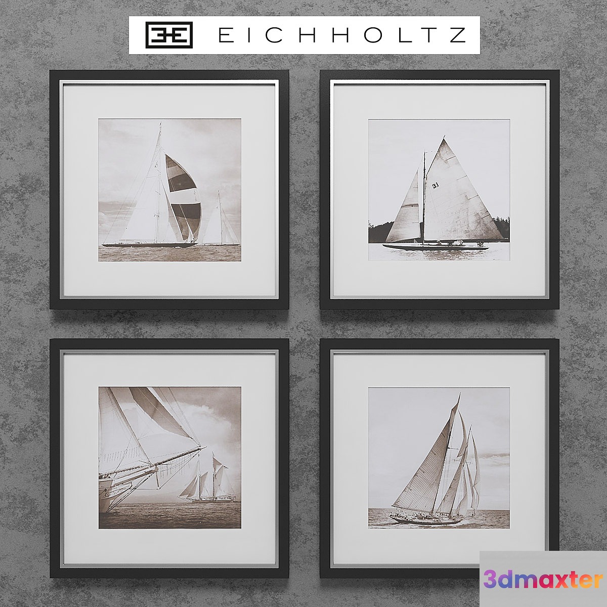 Eichholtz Set of 4 Boat Prints