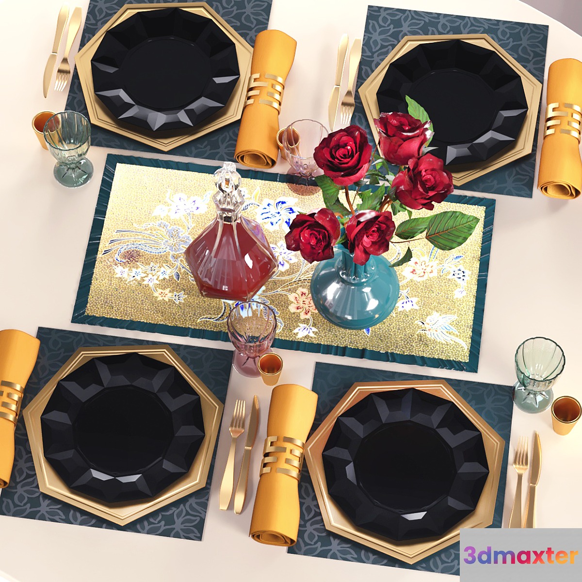 Table Appointments 3D Max