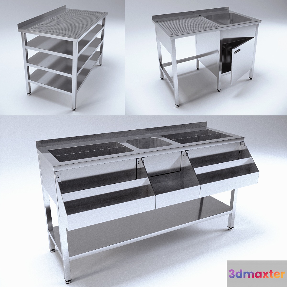 Modules for bar 3D Max