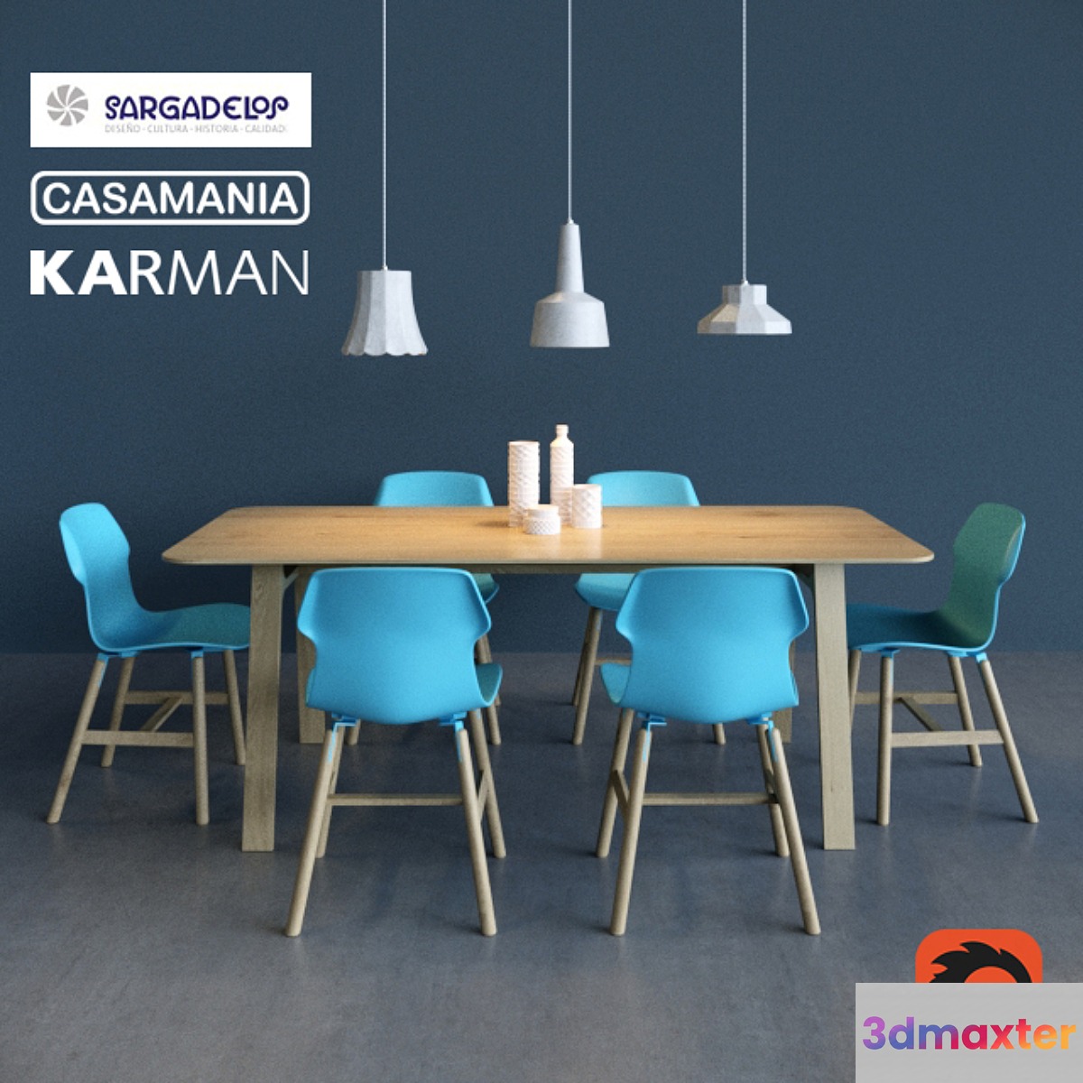Table and chair by Casamania