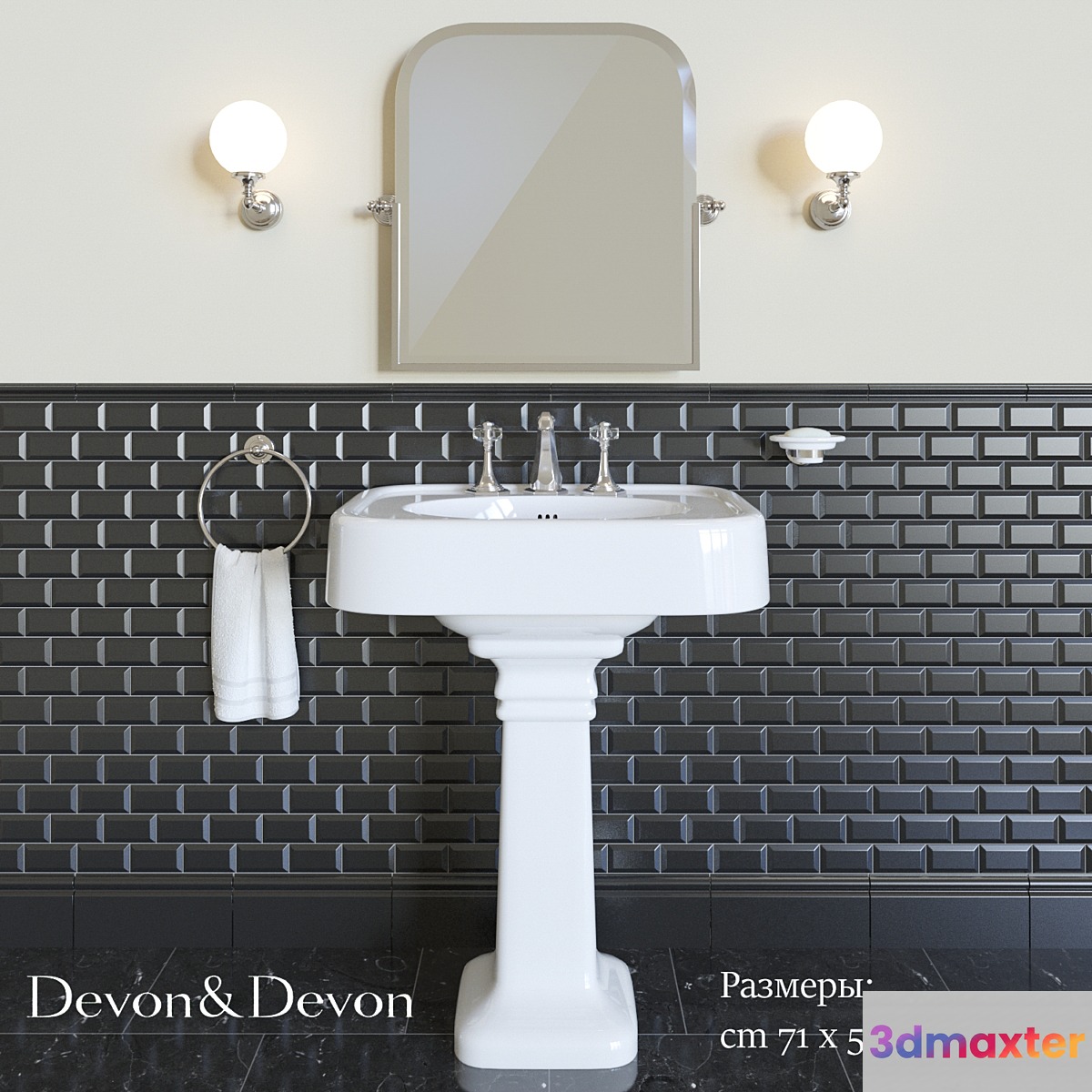 Washbasin Devon&Devon Blues 3D Max