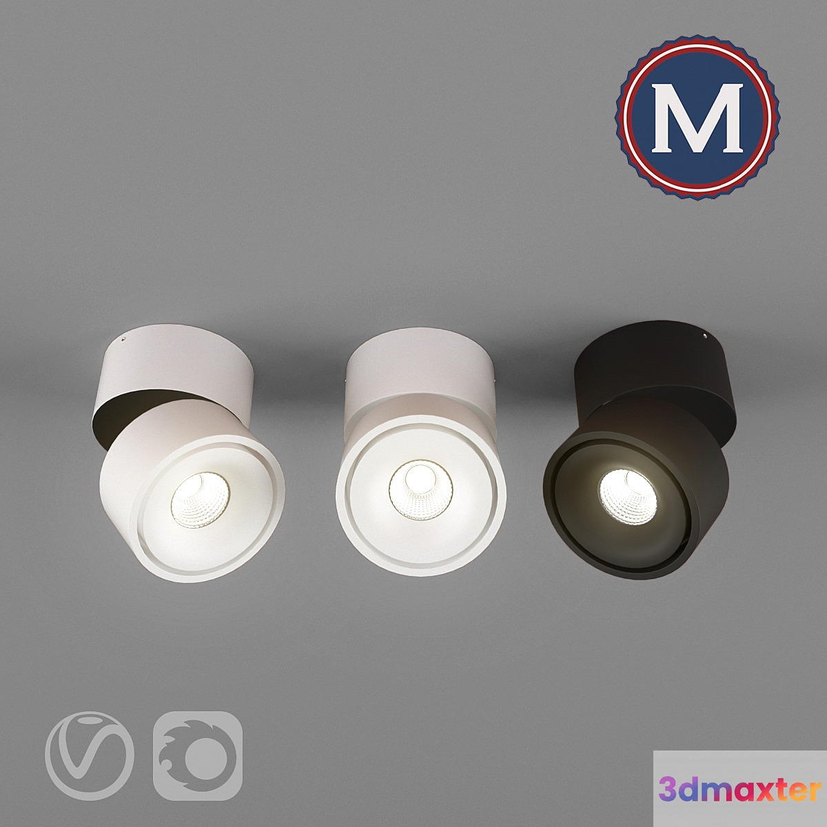 Overhead lights MISTIC BROKEN 3D Max