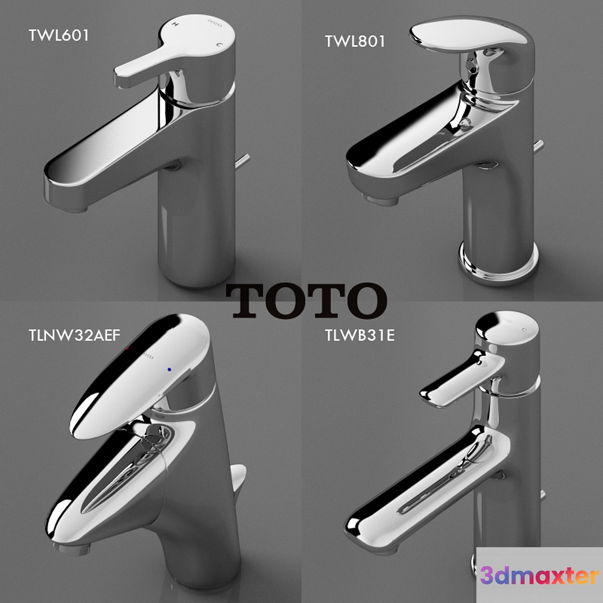 toto faucets collection 2 3D Max