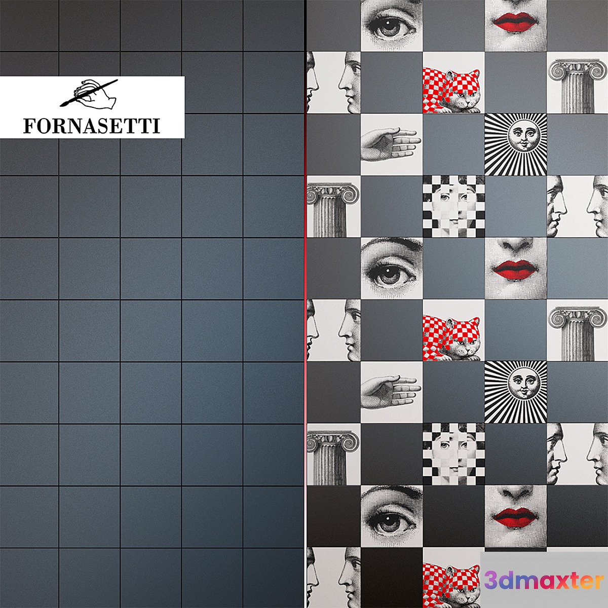 PIERO FORNASETTI COLLECTION FORNASETTIANA 3D Max