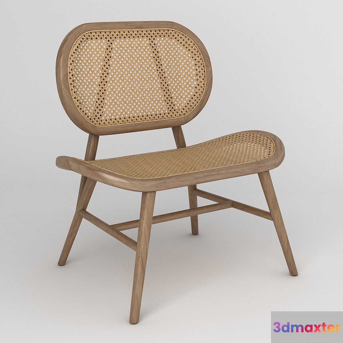 Bernardes Lounge Chair Rattan 3D Max