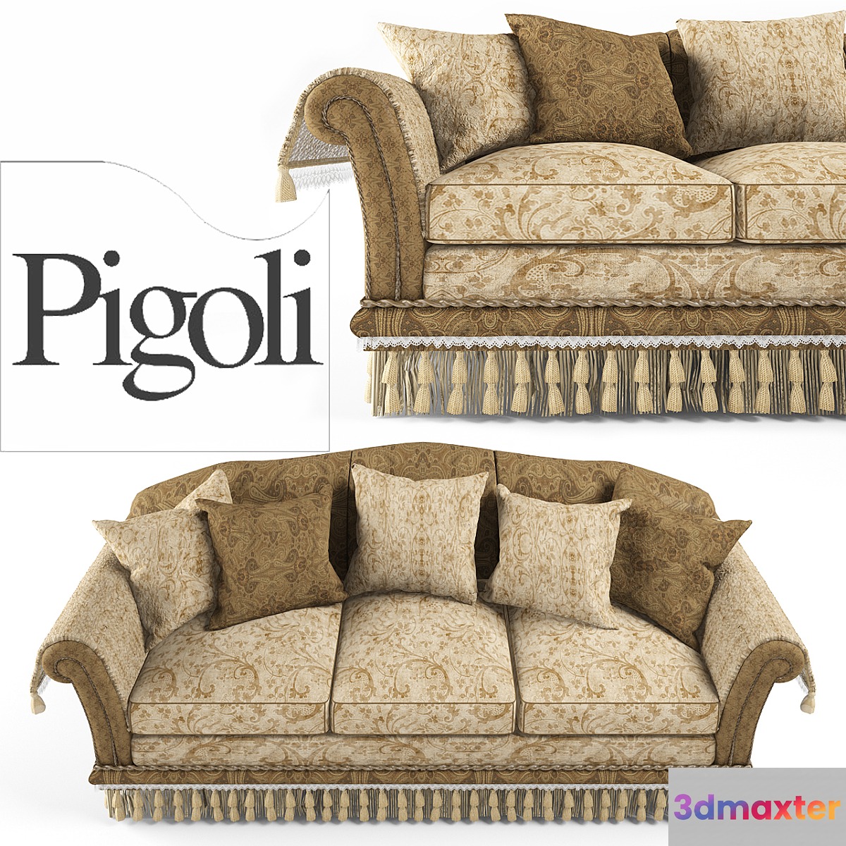 Sofa Pigoli Glicine 3D Max
