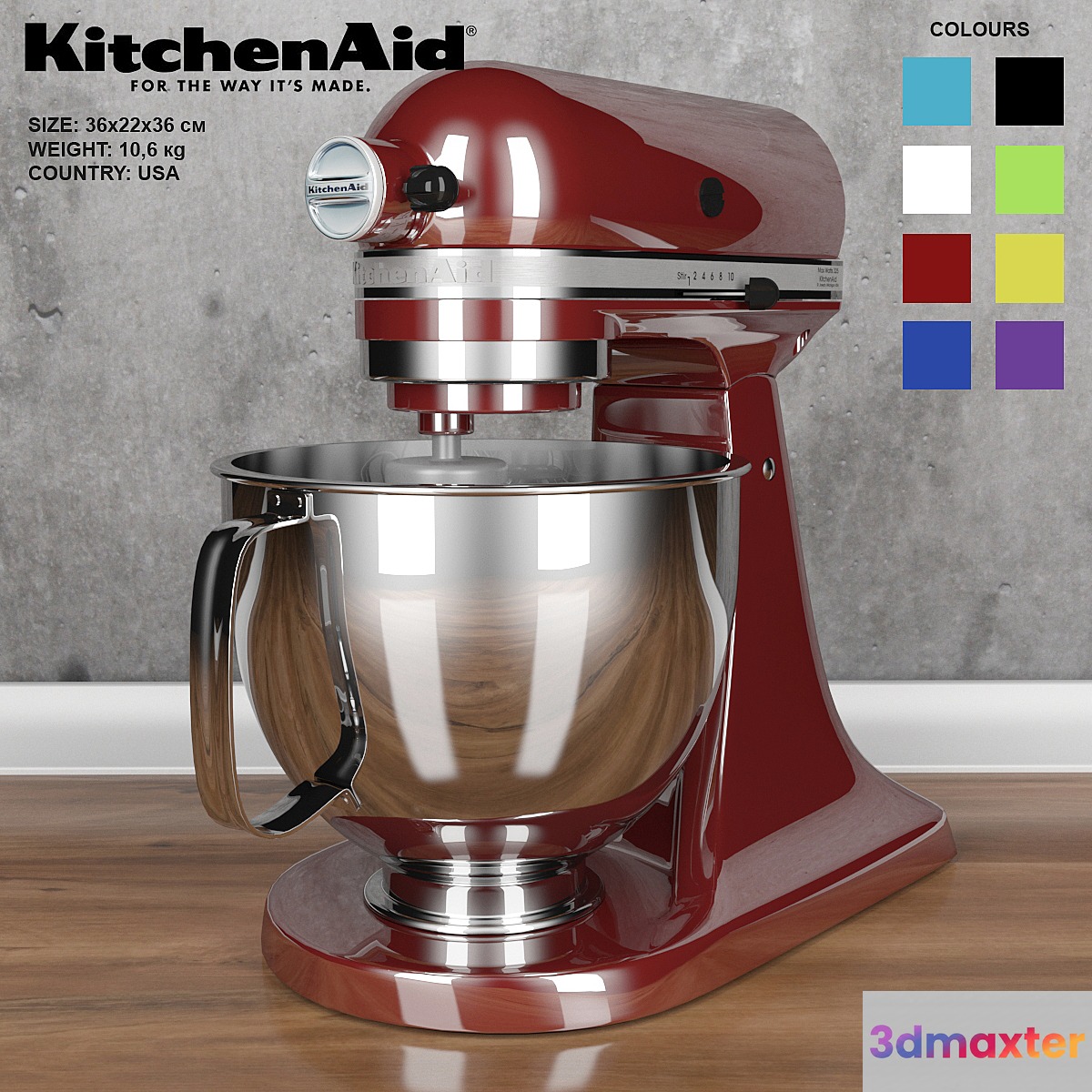KitchenAid Artisan Mixer 3D Max