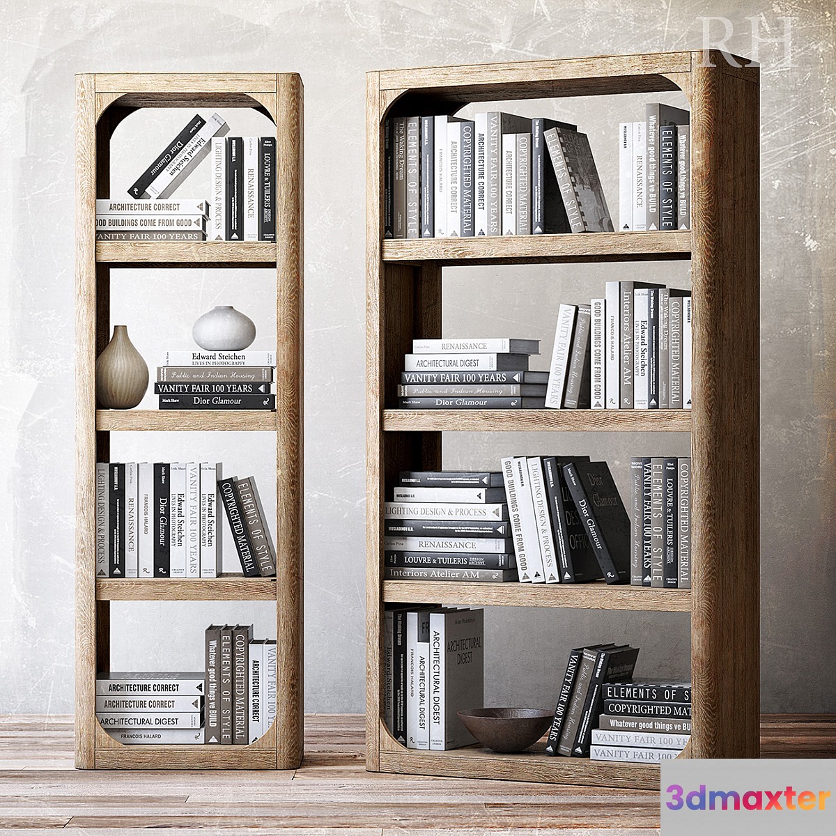 Book collection 3D Max