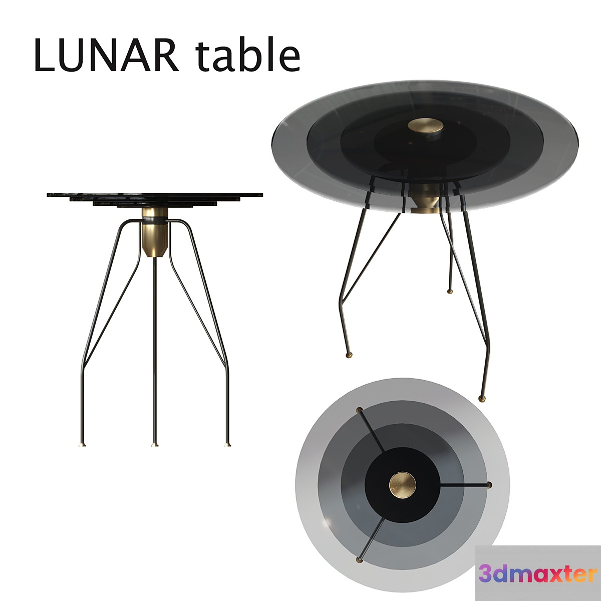 Lunar Table 3D Max