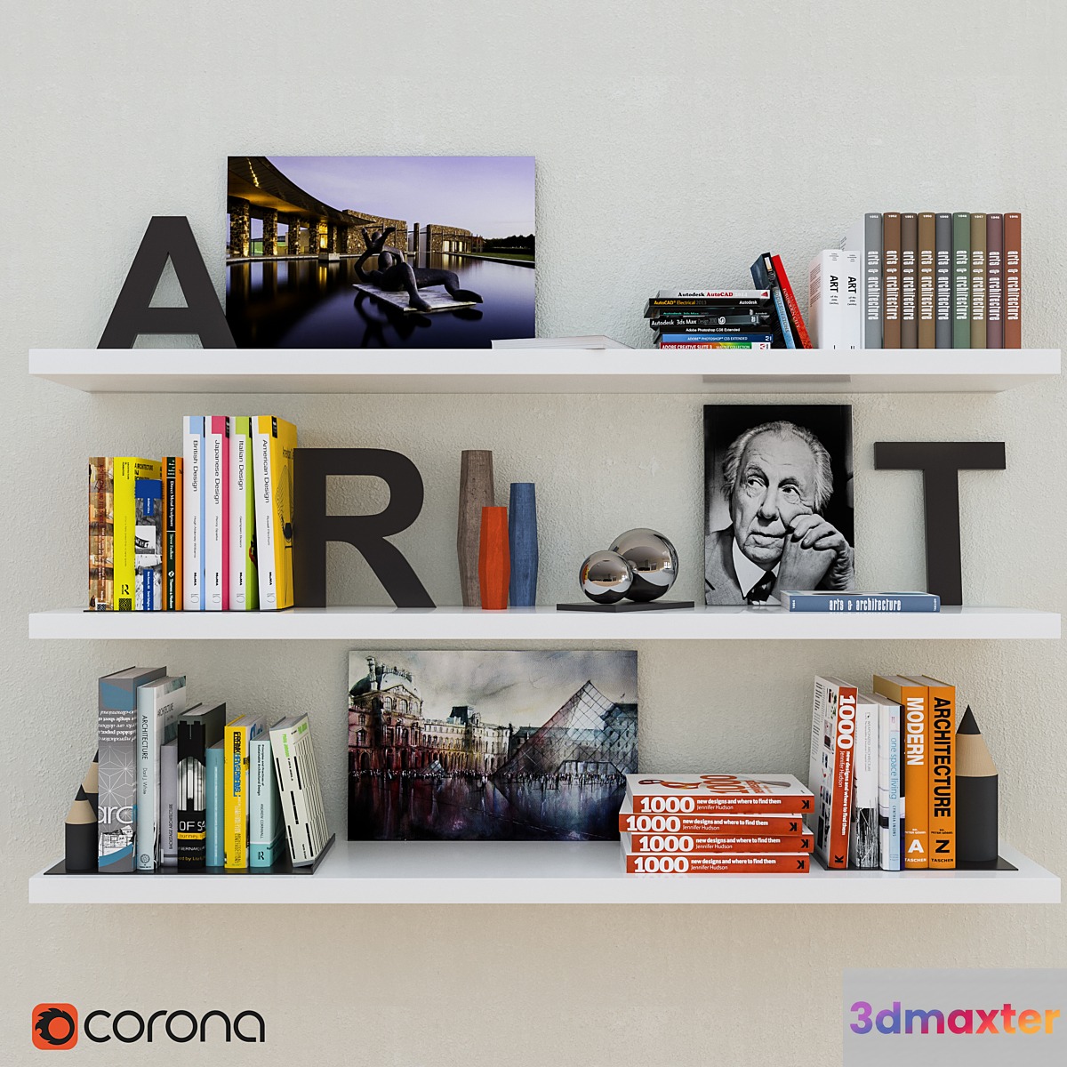 Architect Shelf 3D Max