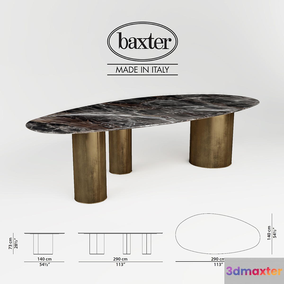 BAXTER-LAGOS TABLE 3D Max
