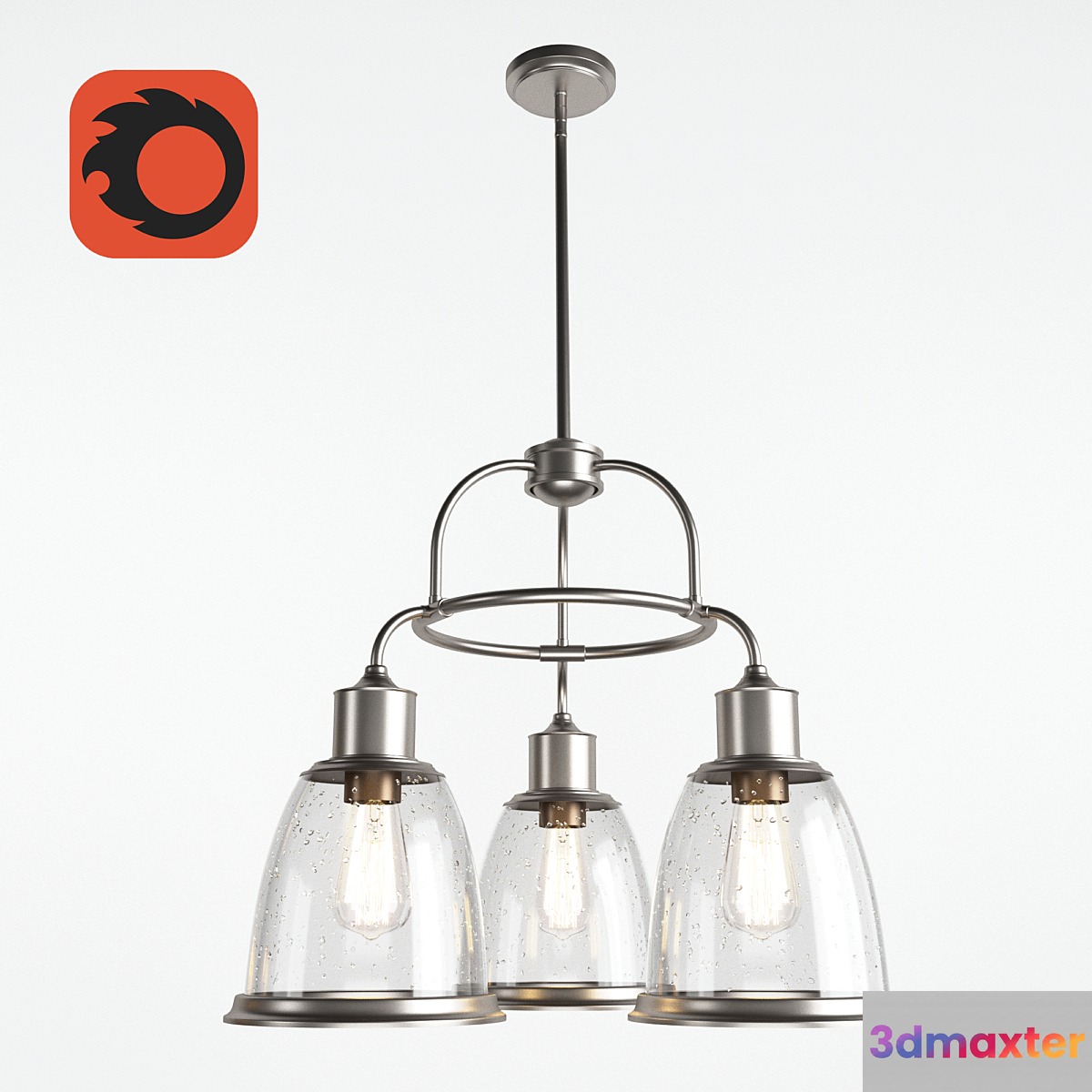 Lamp 3 - LIGHT CHANDELIER (THE HOBSON COLLECTION) 3D Max