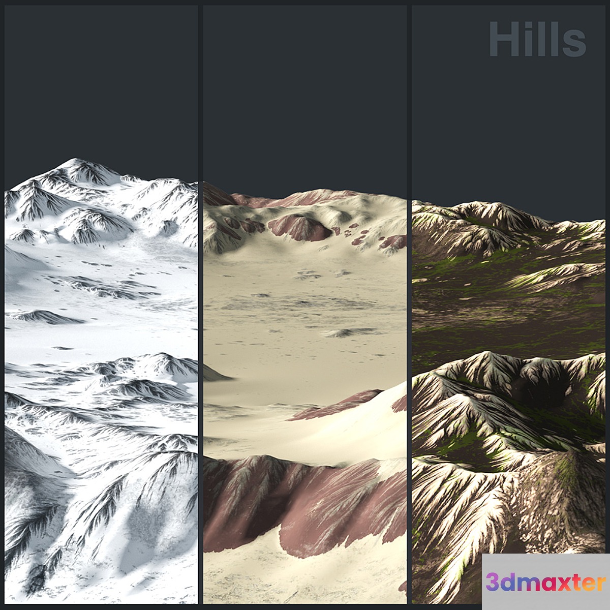 Hills 3D Max