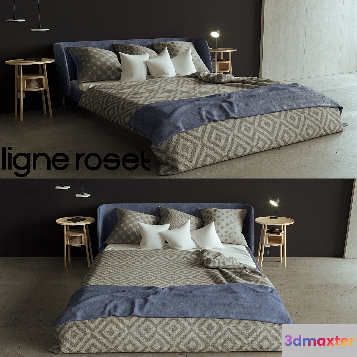 bedroom ligne roset 3D Max