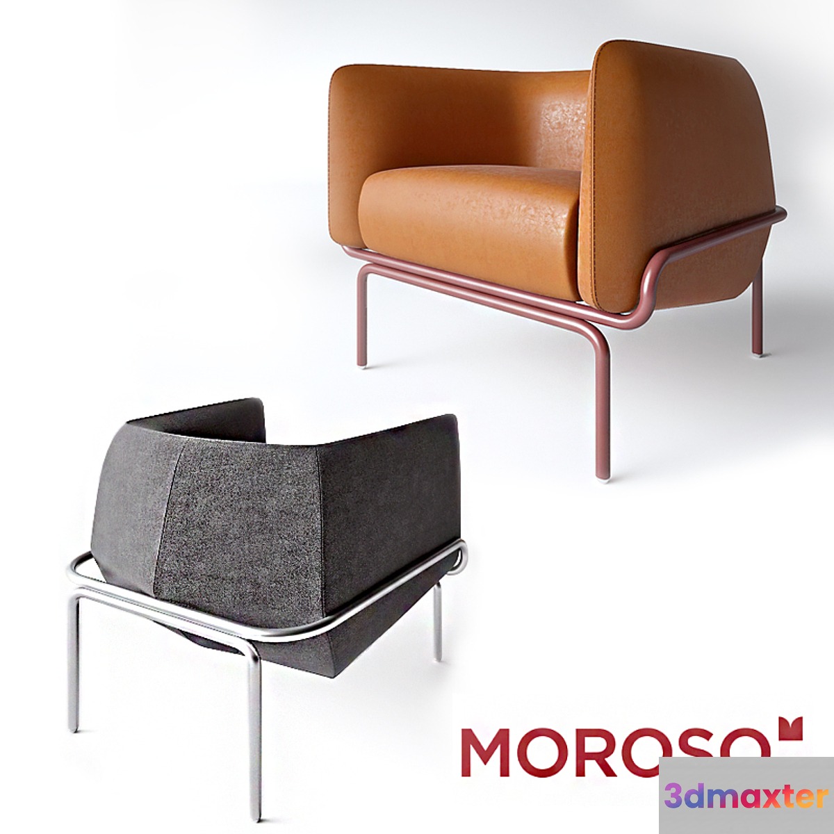 Chandigarh Armchair by Moroso 3D Max