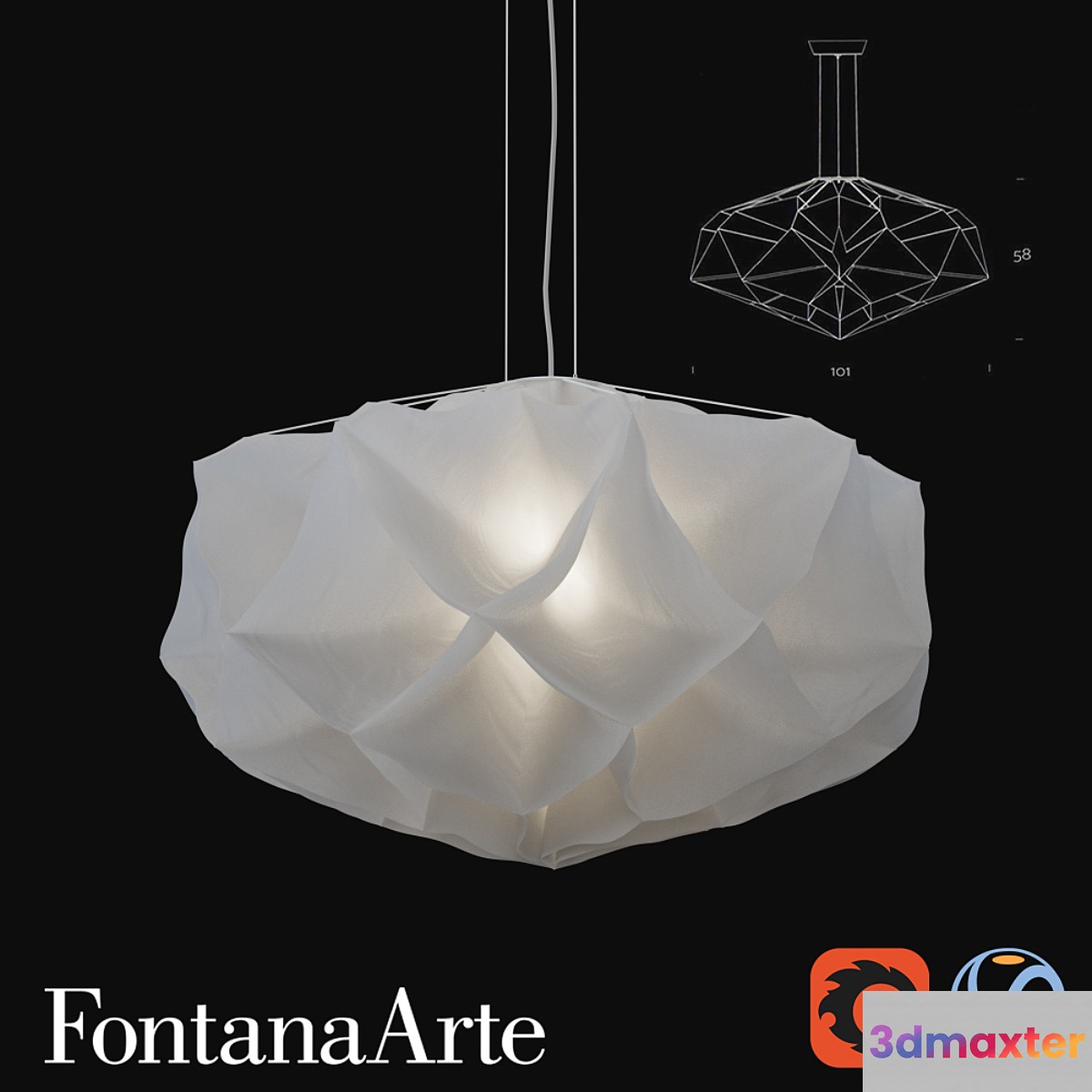 FontanaArte Albedo 3D Max