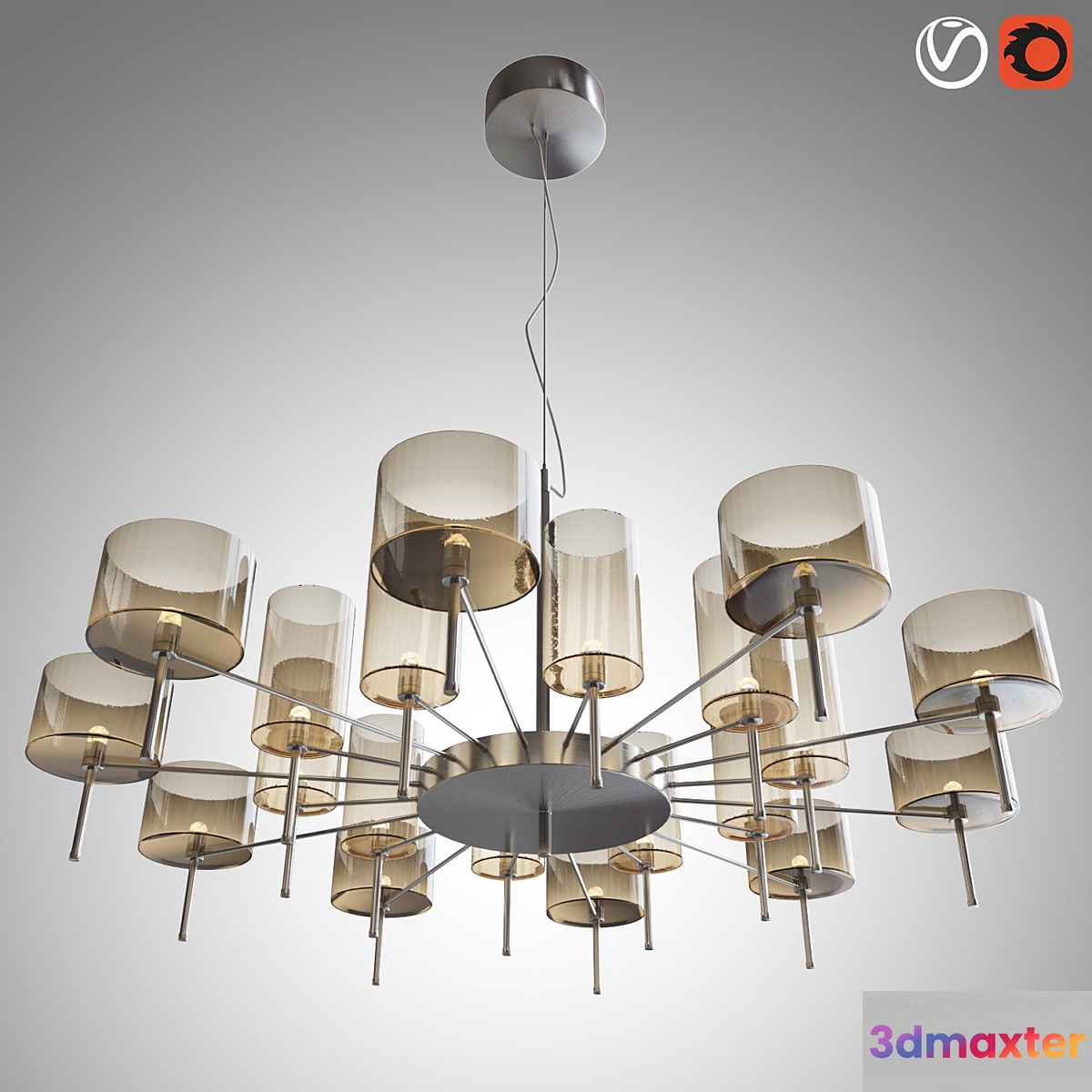 Chandelier SPILLRAY AXO LIGHT 3D Max