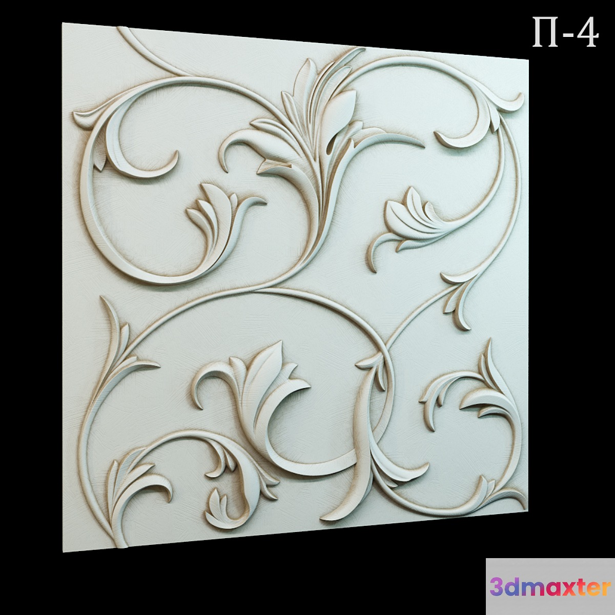 Decorative 3D panel P-4 3D Max