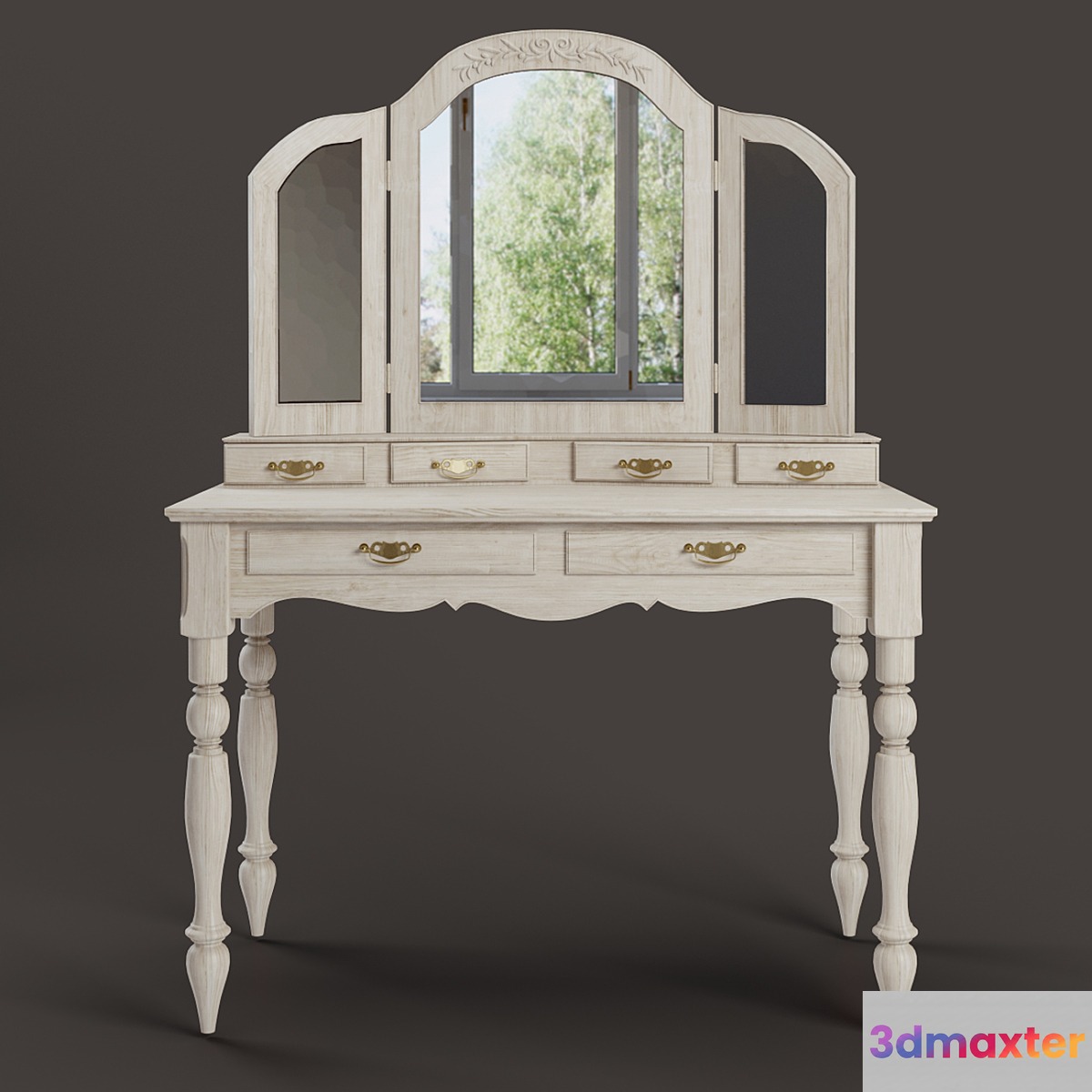 COUNTRY CORNER Romance table with mirror 3D Max