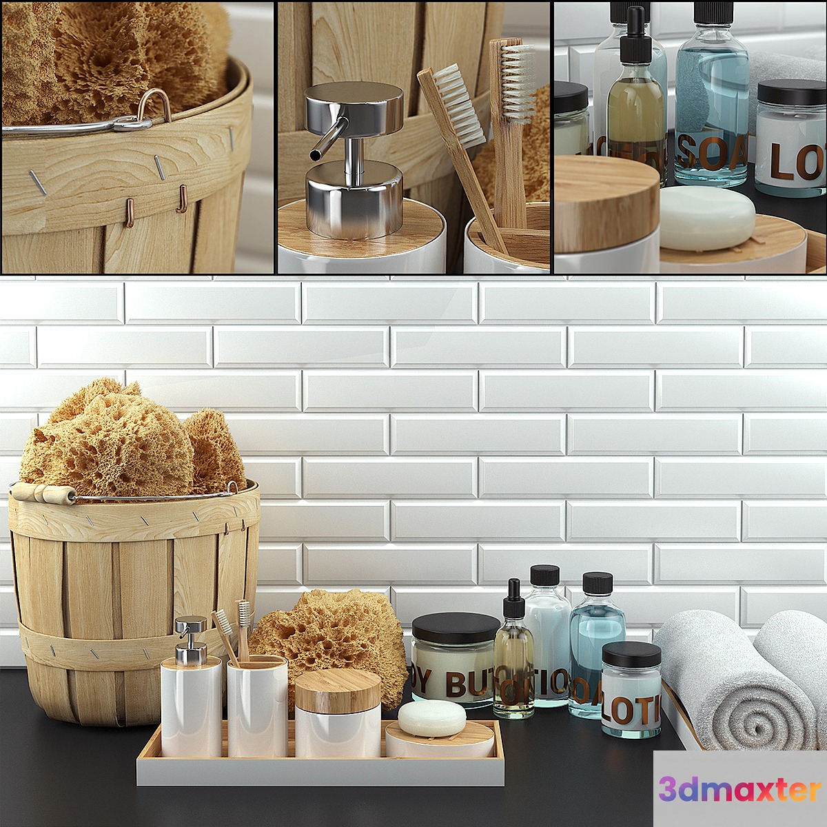 Bathroom set - No.3 3D Max