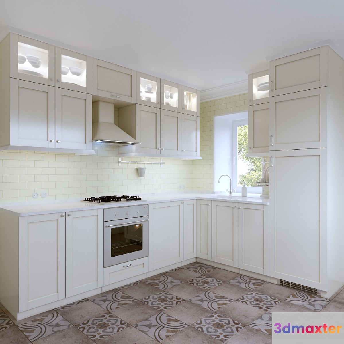 Ikea Kitchen. Sevedal method 3D Max