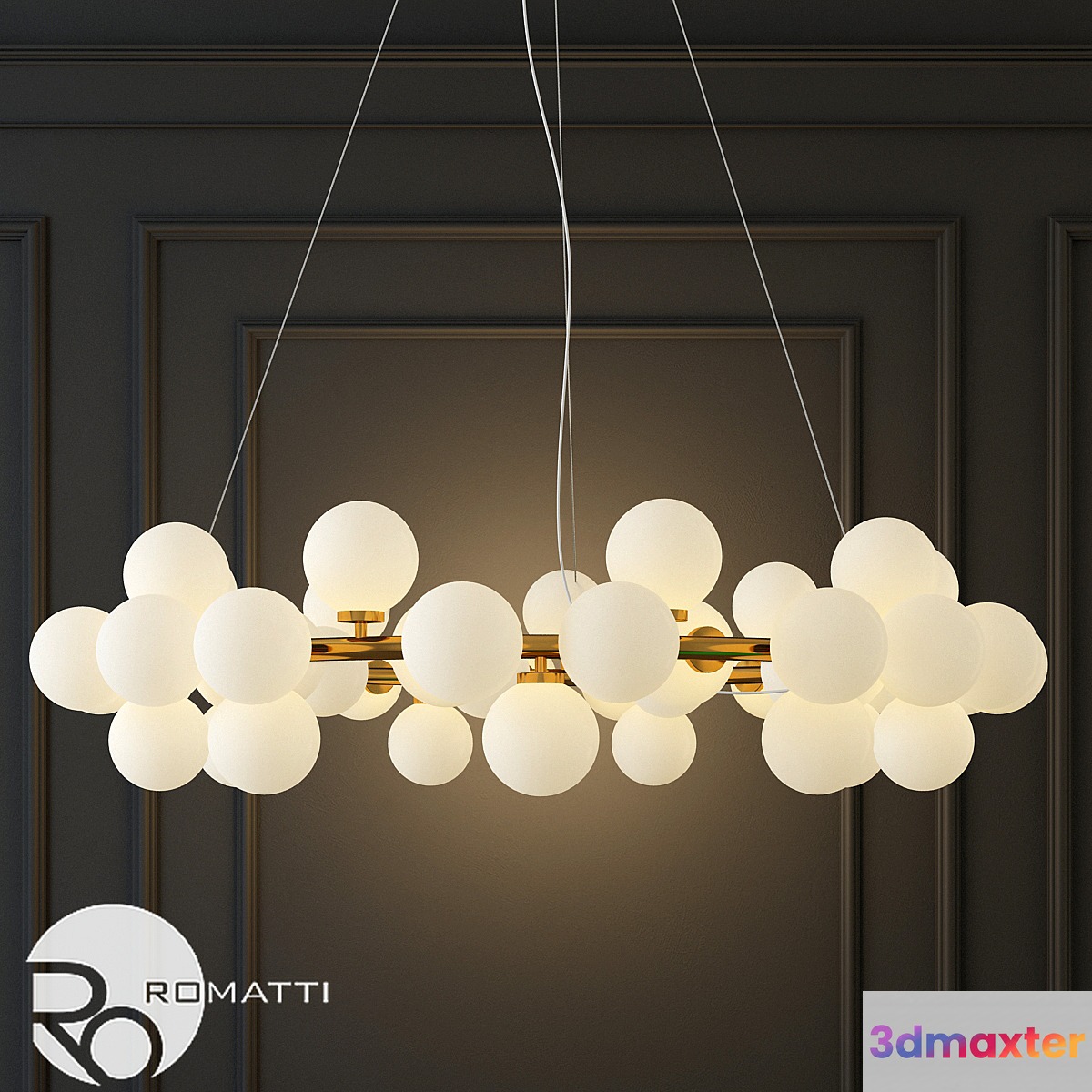Hanging lamp the mimosa pendant by atelier areti 3D Max