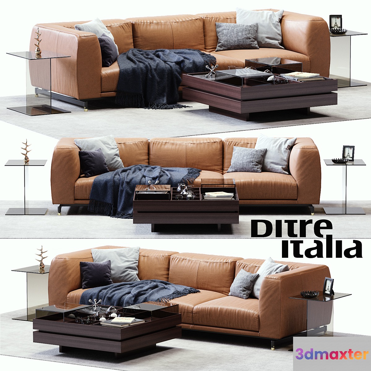 DITRE ITALIA St. Germain Leather Sofa - No.2