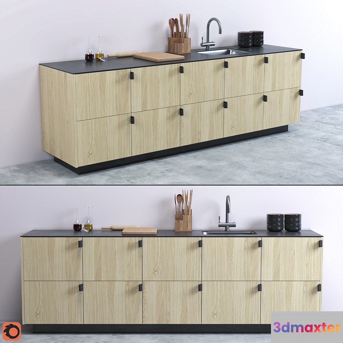 Kitchen set for BIG Reform 3D Max