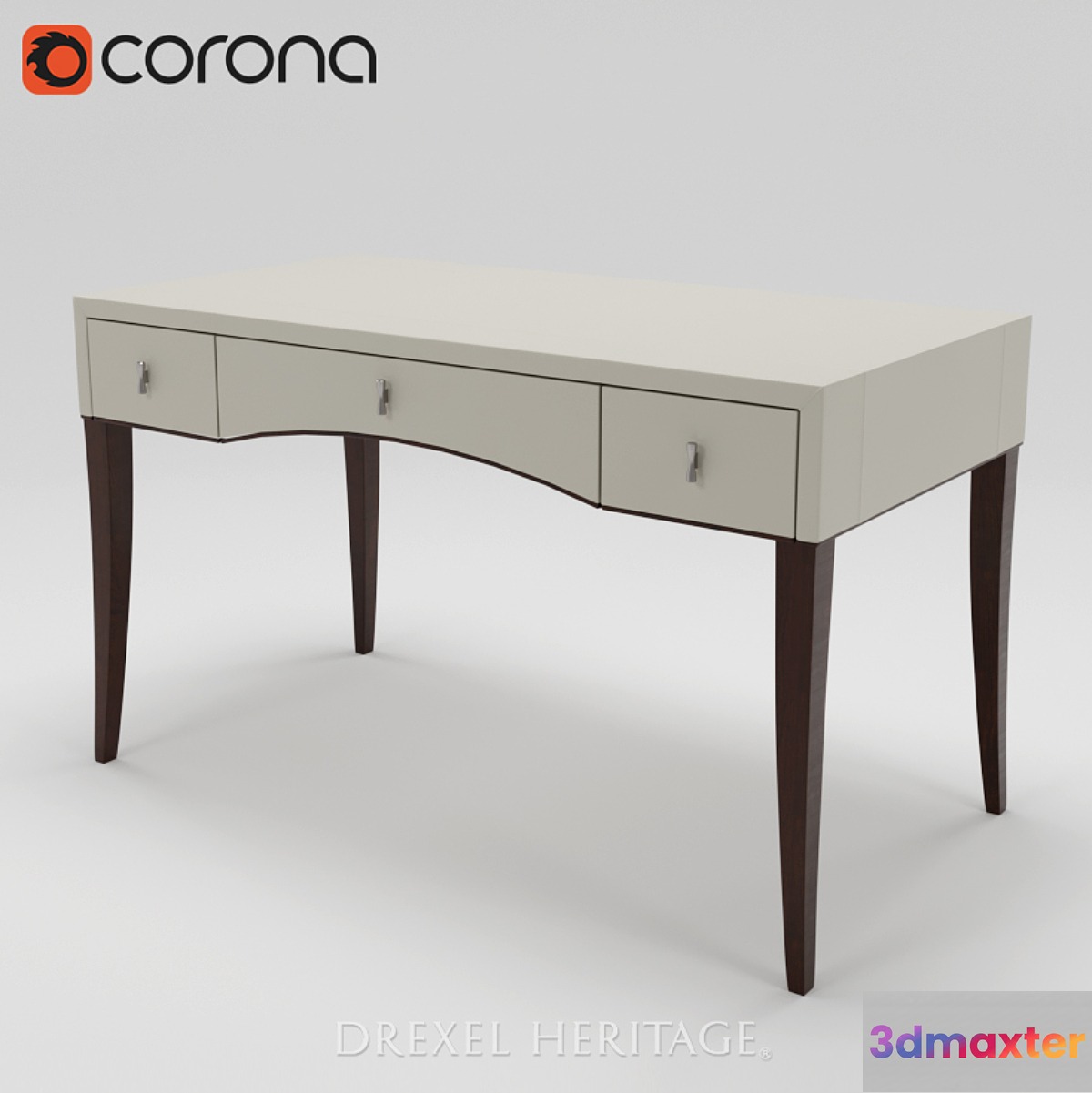 drexel heritage desk 3D Max