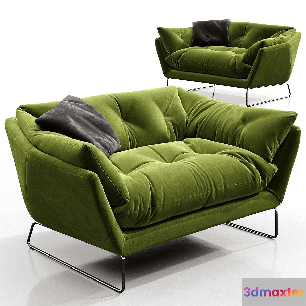 Saba Italia New York Suite Chair - No.3 3D Max