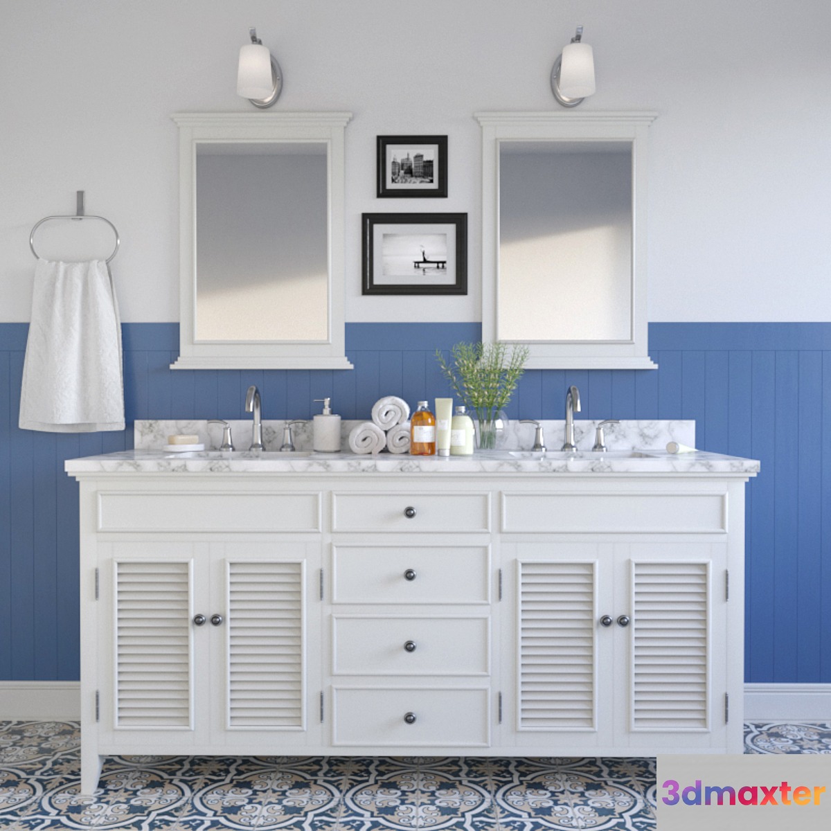 Set for bathroom Vinnova Piedmont 3D Max