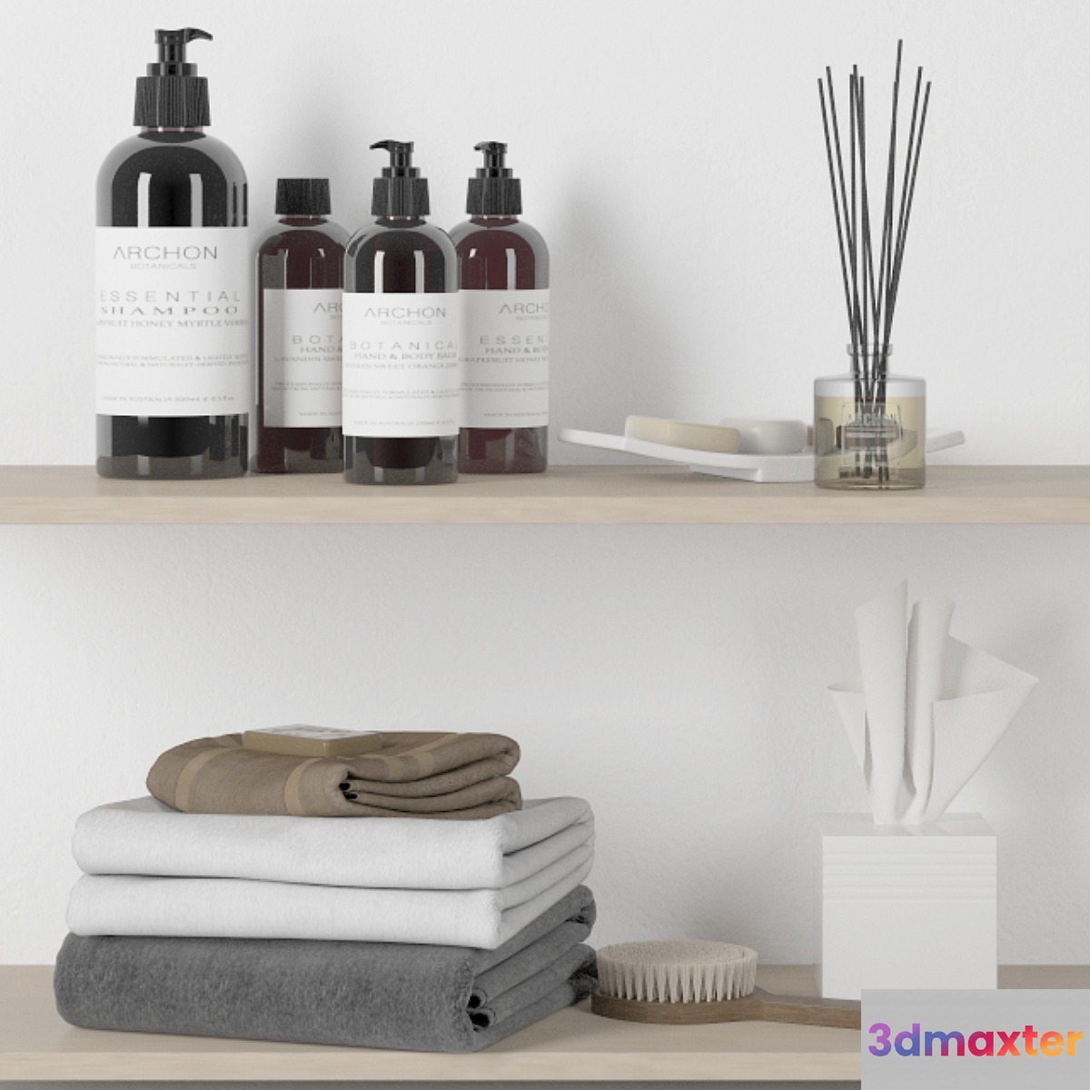 Bathroom set 2 3D Max