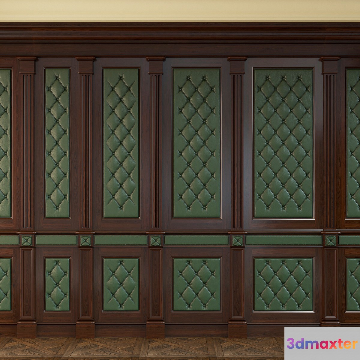 Wooden panels kozhey_02 3D Max